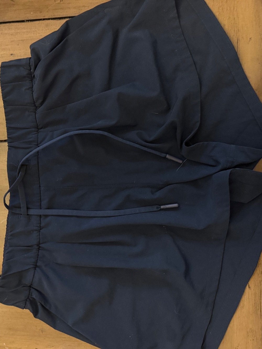 lululemon athletica Navy Elastic Drawstring Athletic Shorts